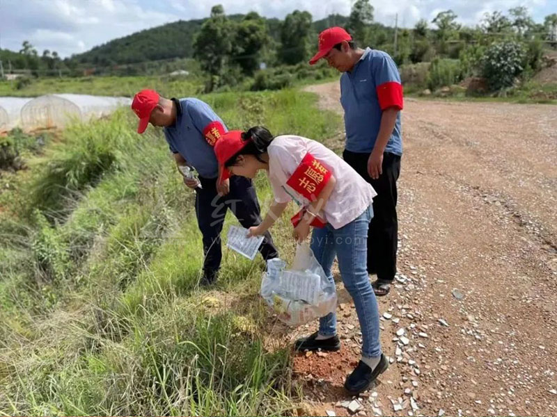 韩所社区积极开展红火蚁防控行动