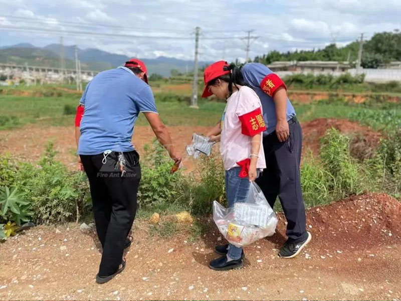 韩所社区积极开展红火蚁防控行动